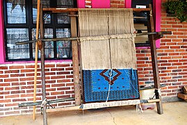 Ellaboración de tapetes en Temoaya.