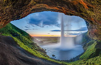 Behind Seljalandsfoss