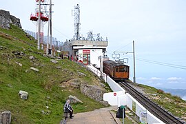 Tren ttipiaren tontorreko geltokia.