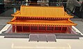 The model of Kính Thiên điện (敬天殿), throne hall in Lê dynasty.