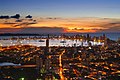 Panorama luke Cartagena noću
