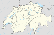 Položaj kantona Basel-Stadt na karti Švicarske
