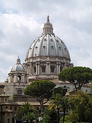 The cupola seen from a gallery in the Vatican Museums