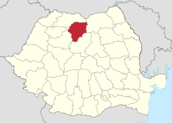 Distretto di Bistrița-Năsăud - Localizzazione