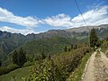 Mount Camiolo di Cima, bottom of the Bendoi and in the background Magasa and Mount Denai