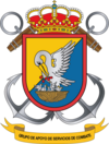 Emblema del Grupo de Apoyo de Servicios de Combate de la Brigada de Infantería de Marina "Tercio de Armada"