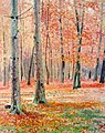 Herbstlicher Buchenwald (Ölgemälde, 1921)