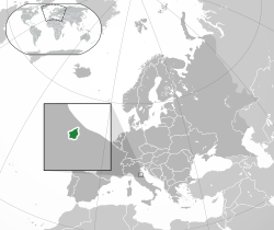 Lega San Marina (temno zeleno) v Evropi