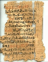A New Kingdom copy on papyrus of the Loyalist Teaching, written in hieratic script]]