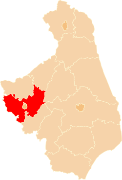 Location within the voivodeship