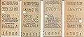 Tickets de métro émis par la CMP (1900 - 1945).