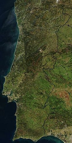 Portugali satelliittikuvassa