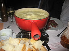 Fondue moitié-moitié.