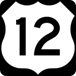 Straßenschild des U.S. Highways 12