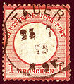 1 groschen issue June 1872, cancelled at TAUER on 25-7-1873. Michel N°19