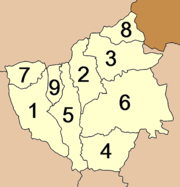 Mapa dos distritos