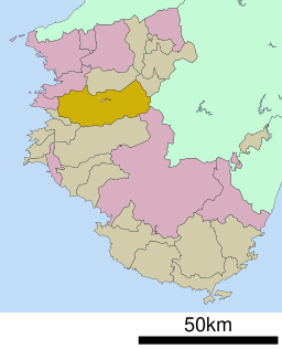 Aridagawas läge i Wakayama prefektur      Städer      Landskommuner