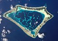 Atoll (géomorphologie littorale) d'Atafu, Tokelau, Pacifique sud