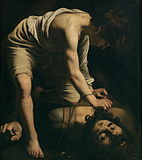 Caravaggio, Dawid en Goliat, 1600