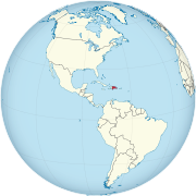 Dominican Republic on the globe (Americas centered).svg