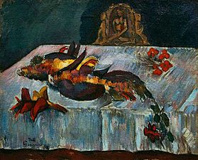 Paul Gauguin, Martwa natura z egzotycznymi ptakami, 1902