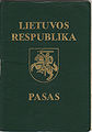Lithuanian passport 1992-2002