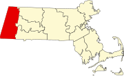 伯克夏县在麻萨诸塞州的位置