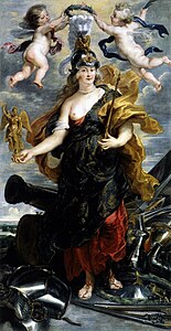 Maria de Medici (1622) av Peter Paul Rubens, viser henne som inkarnasjonen av Athena