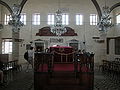 Interieur van de Kahal Shalom Synagoge, in Rodos, Griekeland