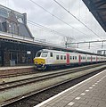 Gerenoveerd treinstel 814 op Station Roosendaal