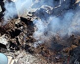 View of Ground Zero on September 17, 2001, with 6 WTC visible on the left.