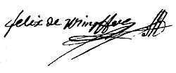 Felix von Wimpffens signatur