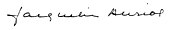 signature de Jacqueline Auriol