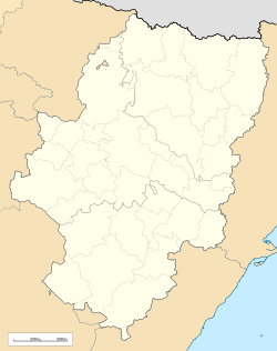Aliaga ubicada en Aragón