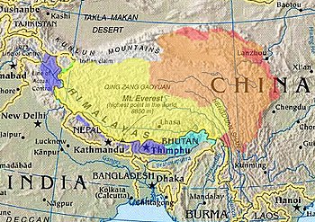 Estensione del Tibet