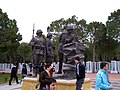 One of the war memorials featuring Atatürk