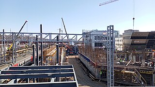 Строительство нового вокзального здания и платформ станции Железнодорожная, 2023 г.