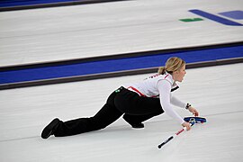 2010 Winter Olympics - Curling - Women - Great Britain Kelly Schafer (4375428848).jpg