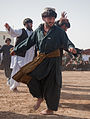 Men doing national dance of Afghanistan