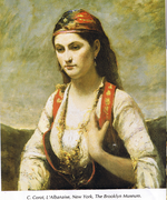 La albanesa, cuadro de Camille Corot.