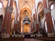 Sint-Petroniusbasiliek in Bologna, de grootste van alle gotische baksteenkerken