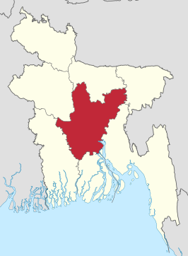 Kaart van Dhaka