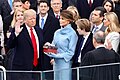 Taking the oath of office