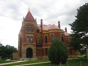 Das Donley County Courthouse in Clarendon, gelistet im NRHP mit der Nr. 78002924[1]