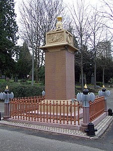 Monument aux morts de l'Armée du Rhin (1870), cimetière principal de Mayence.