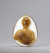 Italian - Cameo with Bust of a Hohenstaufen Emperor - Walters 421428.jpg