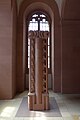 Würzburg, Neubaukirche; Stele aus dem Jahr 1982, in der das Herz von Julius Echter von Mespelbrunn eingelassen ist