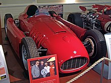 Photographie d'une Lancia D50 à Donington