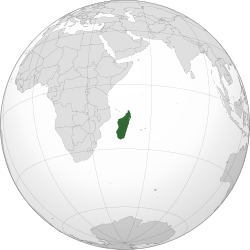 Location of Madagascar