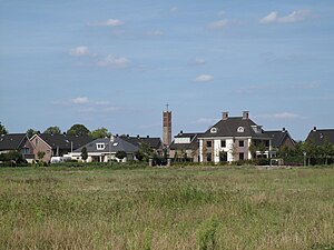 Maasdijk, dorpszicht,